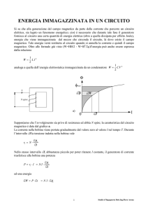 Energia Immagazzinata in un circuito
