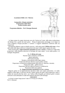 Iconografia e disegno anatomico progettazione moda e scultura