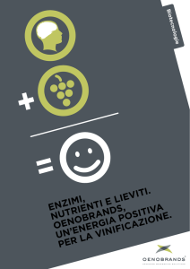ENZIMI, NUTRIENTI E LIEVITI. OENOBRaNds