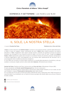 il sole, la nostra stella