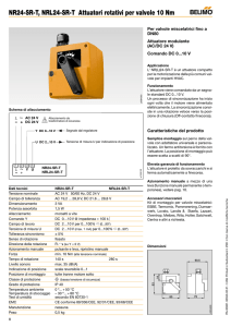 NR24-SR-T, NRL24-SR-T Attuatori rotativi per valvole 10 Nm