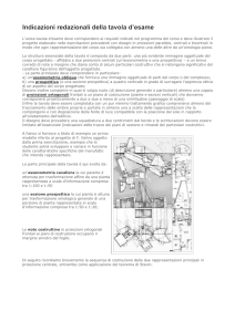 Indicazioni redazionali della tavola d`esame