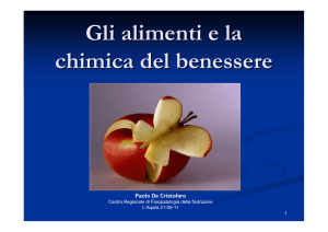 Gli alimenti e la chimica del benessere