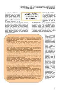 migrazioni: una realta` di sempre