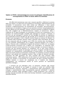Update su PCOS e sintomatologia da eccesso di androgeni