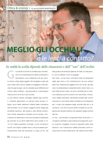 meglio gli occhiali - Centro Ottico Maffioletti S. R. L.