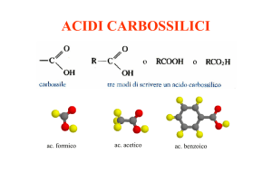 ACIDI CARBOSSILICI