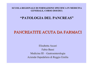 PANCREATITE ACUTA DA FARMACI