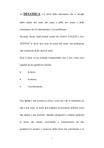 Le leggi della dinamica - Home Page Prof. Francesco Zumbo