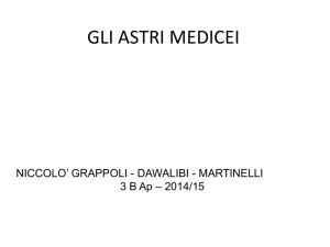 Queste sono le osservazioni sui quattro astri medicei di recente per