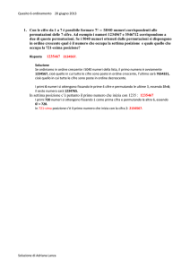 1. Con le cifre da 1 a 7 è possibile formare numeri corrispondenti