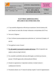 Preparazione elettrocardiogramma dinamico secondo Holter