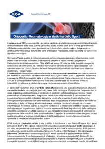 L`osteoartrosi (OA) è una malattia reumatica caratterizzata dalla