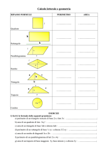Calcolo letterale e geometria