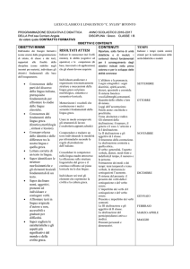Lingua e letteratura greca - Liceo Classico "Carmine Sylos"
