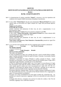 Disciplinare vini DOC "Ostuni"