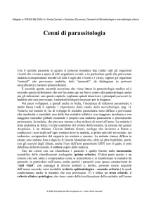 Cenni di parassitologia