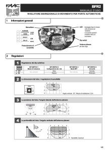 MOTION SENSOR FOR AUTOMATIC PEDESTRIAN GATE
