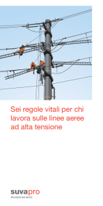 Sei regole vitali per chi lavora sulle linee aeree ad alta tensione