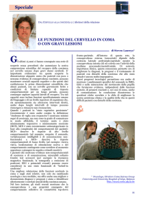 le funzioni del cervello in coma o con gravi lesioni