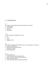 169 27. ANTIEPILETTICI 27.1. Non è farmaco del trattamento delle