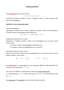 Disequazioni lineari 1
