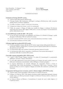 Storia Anno scolastico 2015-2016 Docente: Sara Pompele Classe III