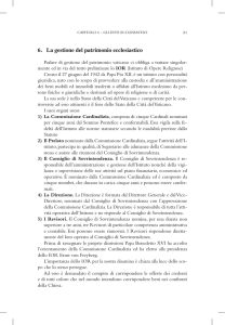 6. La gestione del patrimonio ecclesiastico