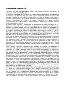 GUERRA FRANCO-PRUSSIANA La guerra franco