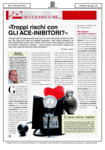 Troppi rischi con GLI ACE-INIBITORI?