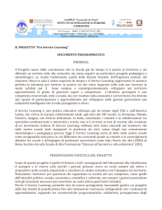 IL PROGETTO “Pro Service Learning” DOCUMENTO