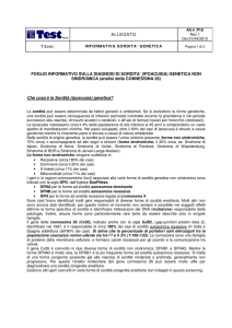 Informativa sordità genetica