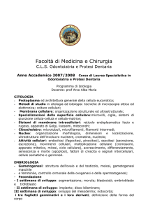 arco istologia programma