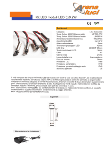 Kit LED moduli LED 5x0.2W