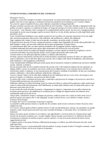 Intervento della Presidente