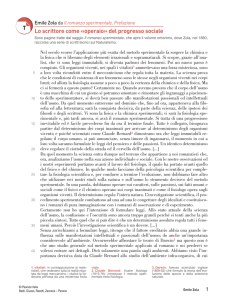 Prefazione al romanzo Sperimentale