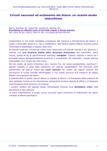Circuiti neuronali ed evitamento del dolore: un recente studio