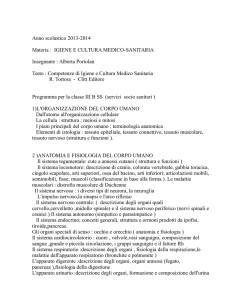 Anno scolastico 2013-2014 Materia : IGIENE E CULTURA MEDICO