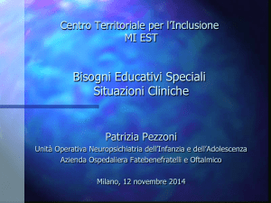 Slide dott.ssa Pezzoni Situazioni Cliniche