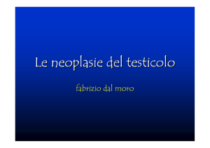 Le neoplasie del testicolo