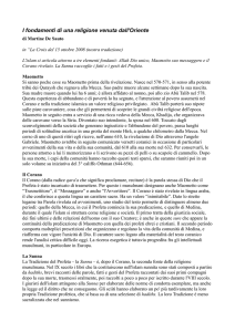 I fondamenti di una religione venuta dall`Oriente