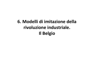 6. Modelli di imitazione della rivoluzione industriale. Il Belgio