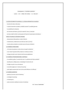 PROGRAMMA DI "ECONOMIA AZIENDALE" CLASSI V A