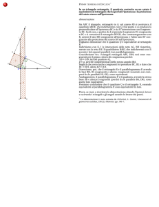 2 In un triangolo rettangolo, il quadrato costruito su un cateto è