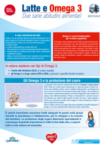 In natura esistono vari tipi di Omega 3: Gli Omega