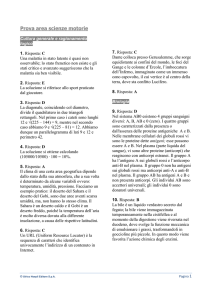 Prova area scienze motorie