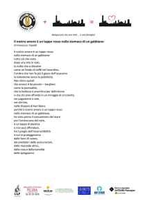 Il nostro amore è un tappo rosso nello stomaco di un gabbiano