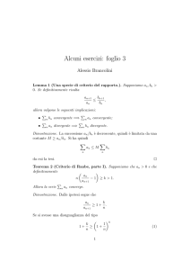 Esercizi 3  - Alessio Brancolini