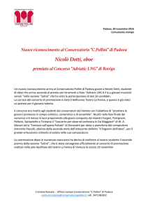 Nicolò Dotti, oboe - Conservatorio Pollini