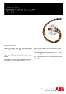 ABB i-bus® KNX Interfaccia universale, 12 canali, FM US/U 12.2